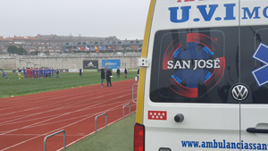 Ambulancias San Jos en alerta en partido de ftbol